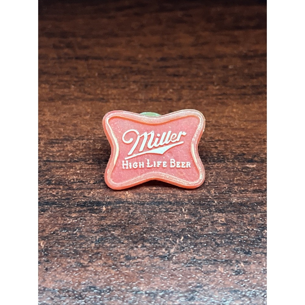 Miller High Life Beer Plastic‎ Lapel Hat Pin